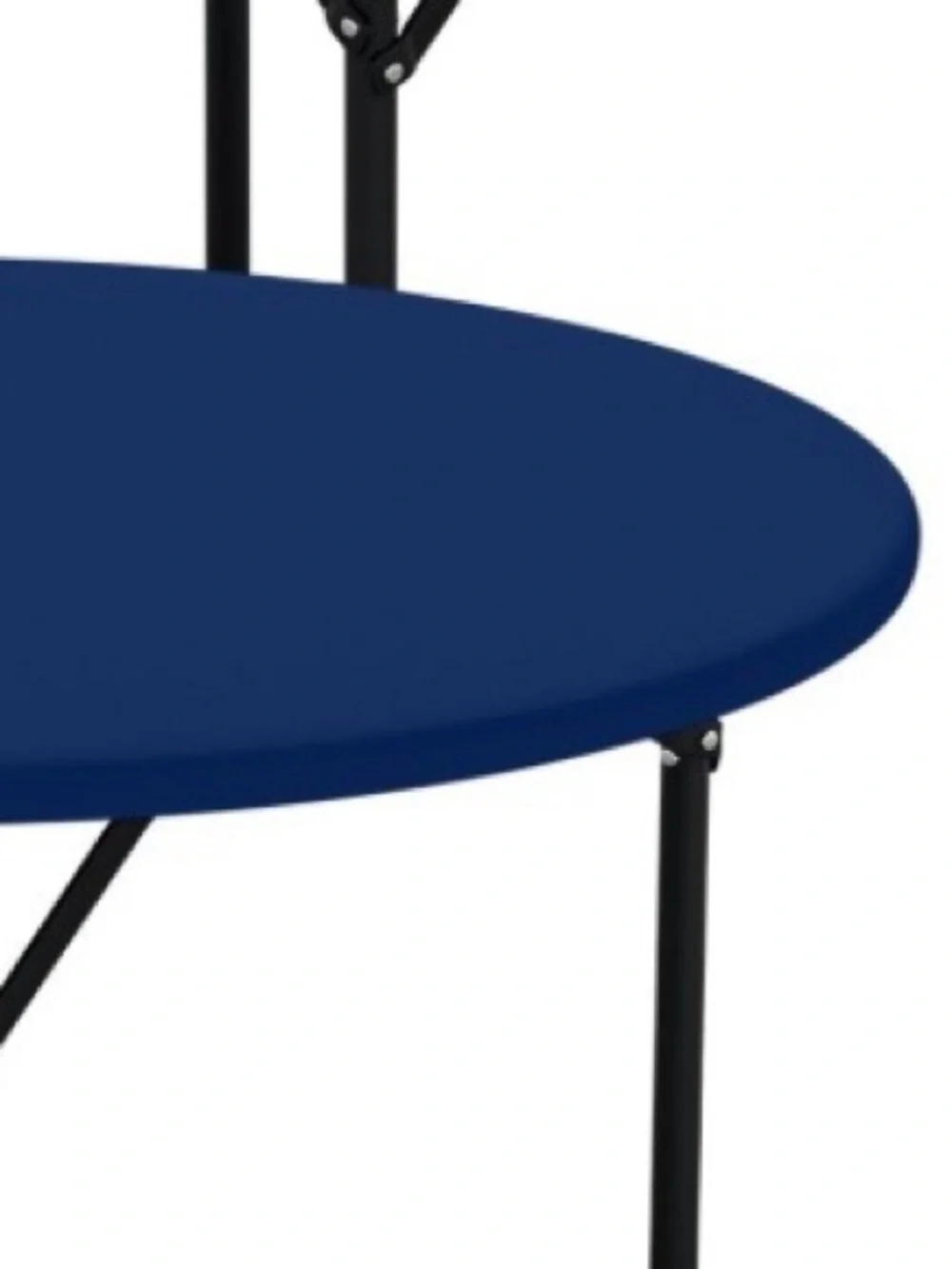 Set of Reusable Polyester Spandex Tablecloths Indoor/Outdoor 36-44” Round - BLUE